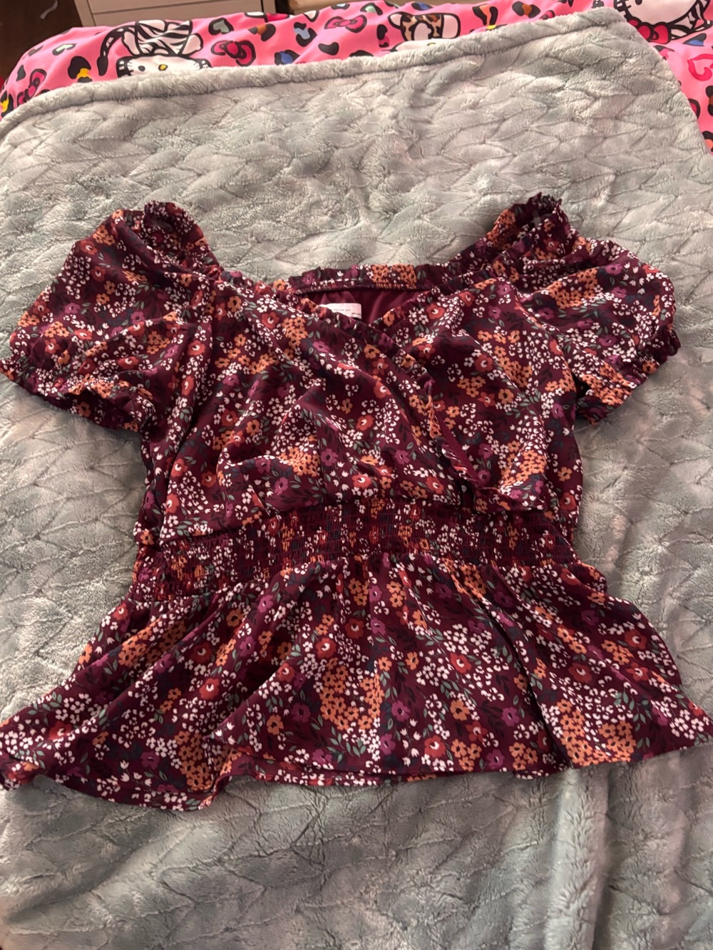 So short sleeve blouse